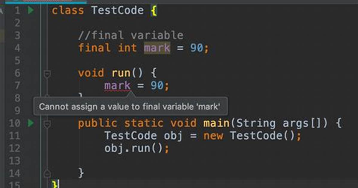 What Is Final Int in Java