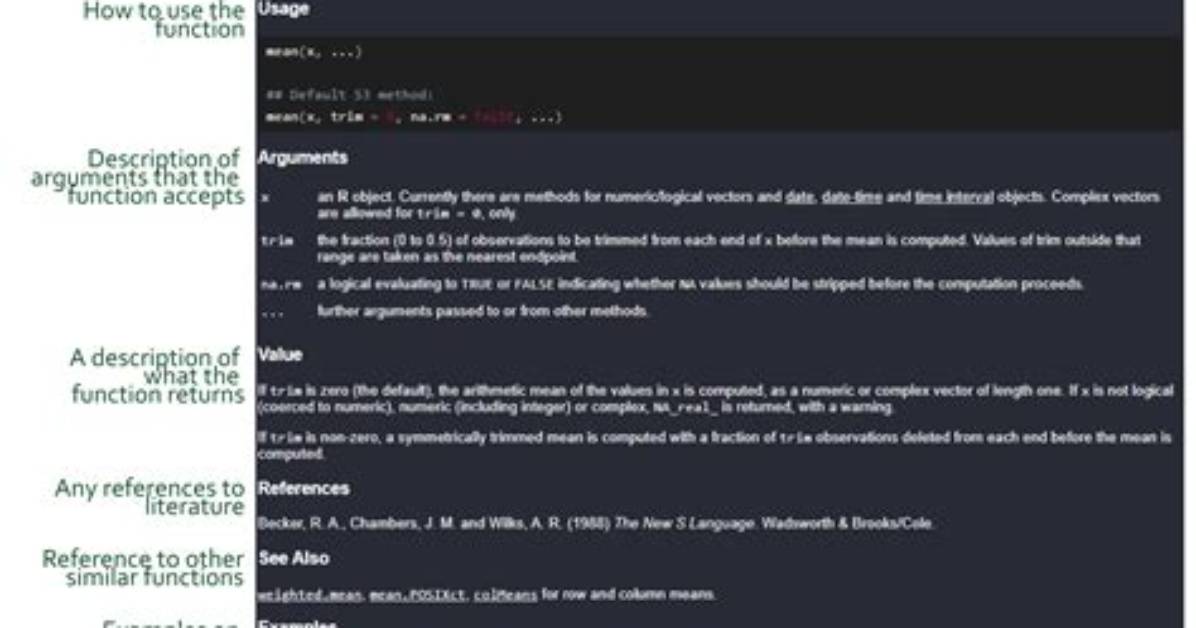 What Is Function Documentation R?