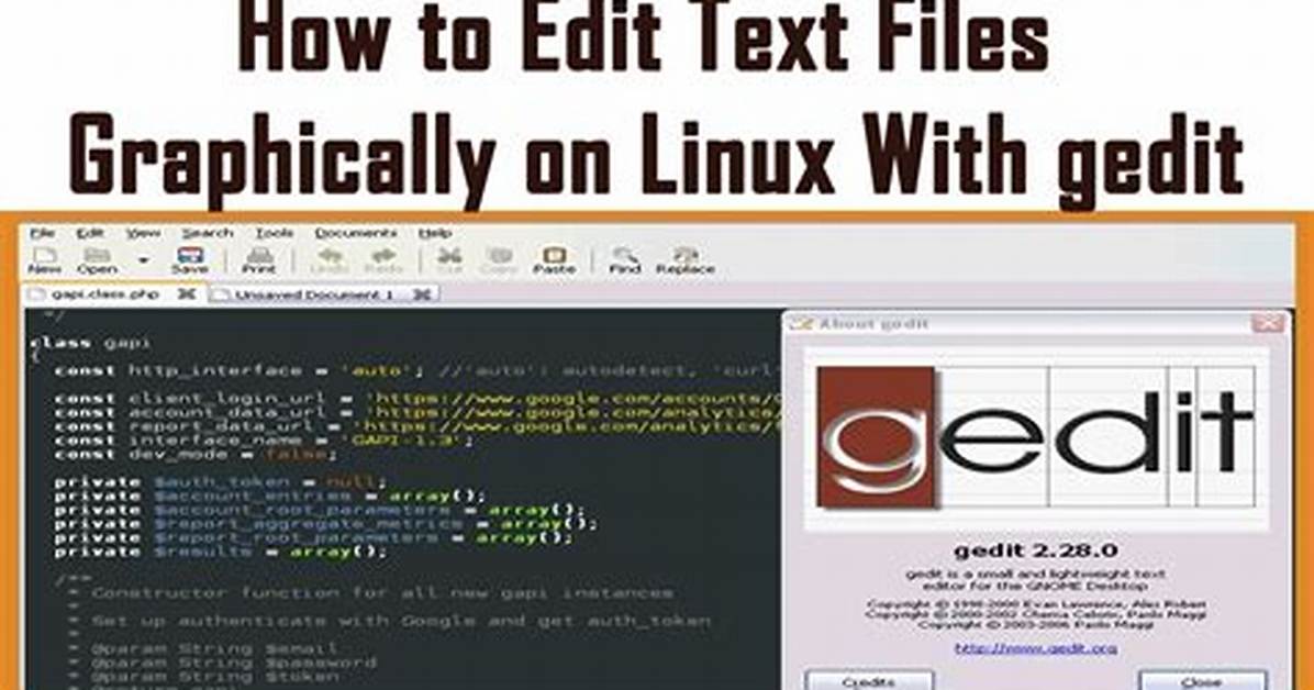 What Is Gedit Command Linux?