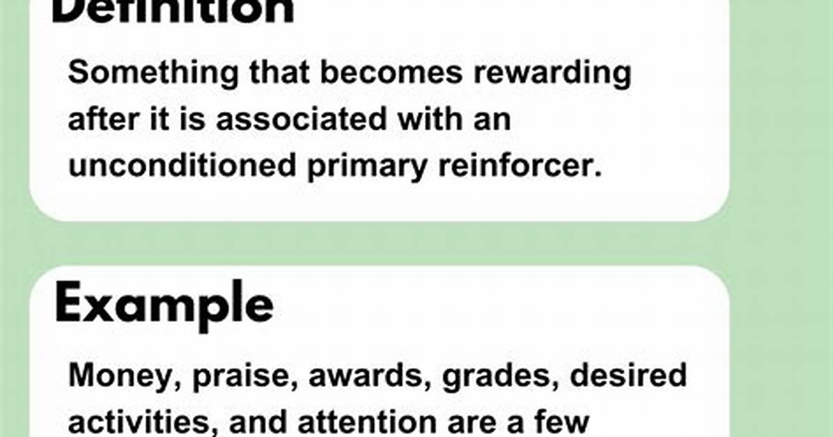 What Is Generalized Conditioned Reinforcement
