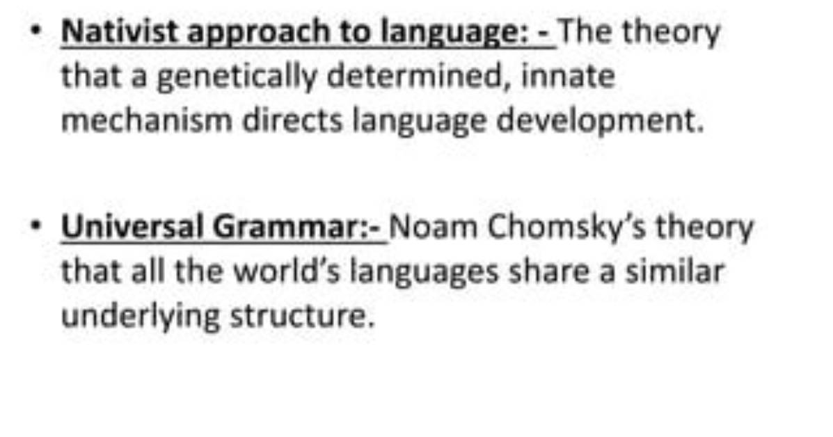 What Is Innate Language