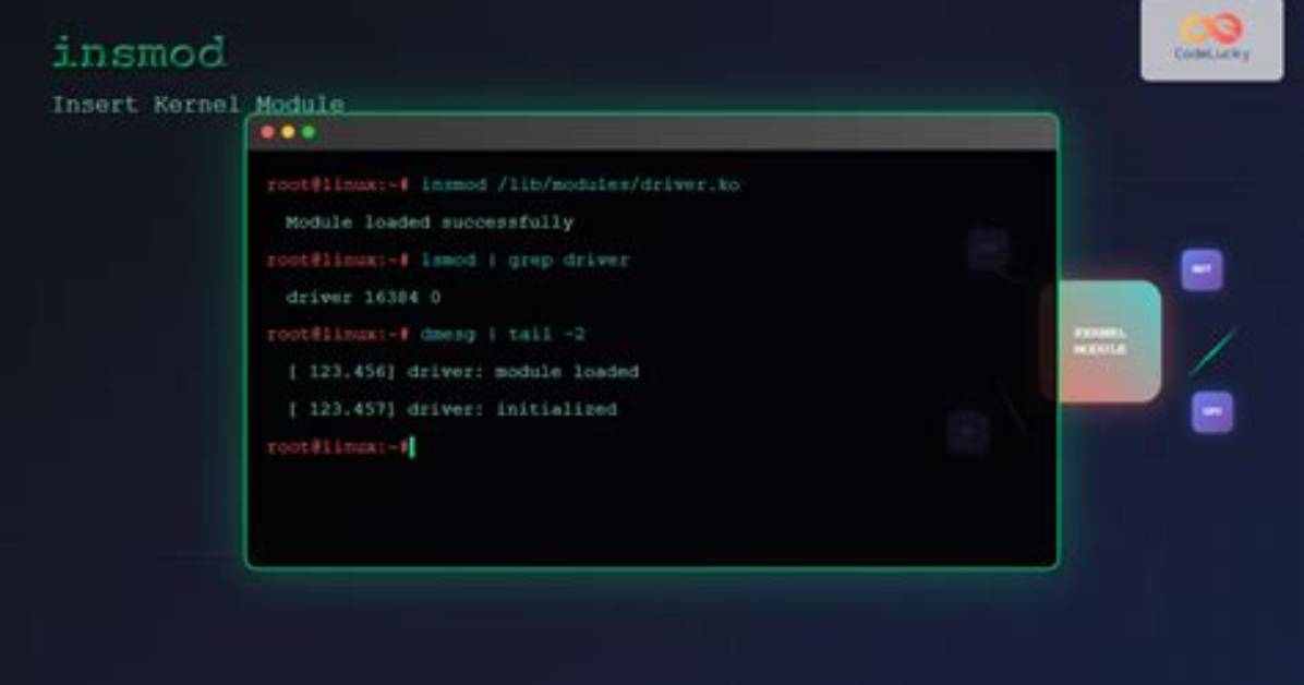What Is Insmod in Linux with an Example?