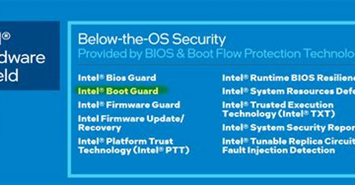 What Is Intel Bios Guard Support?