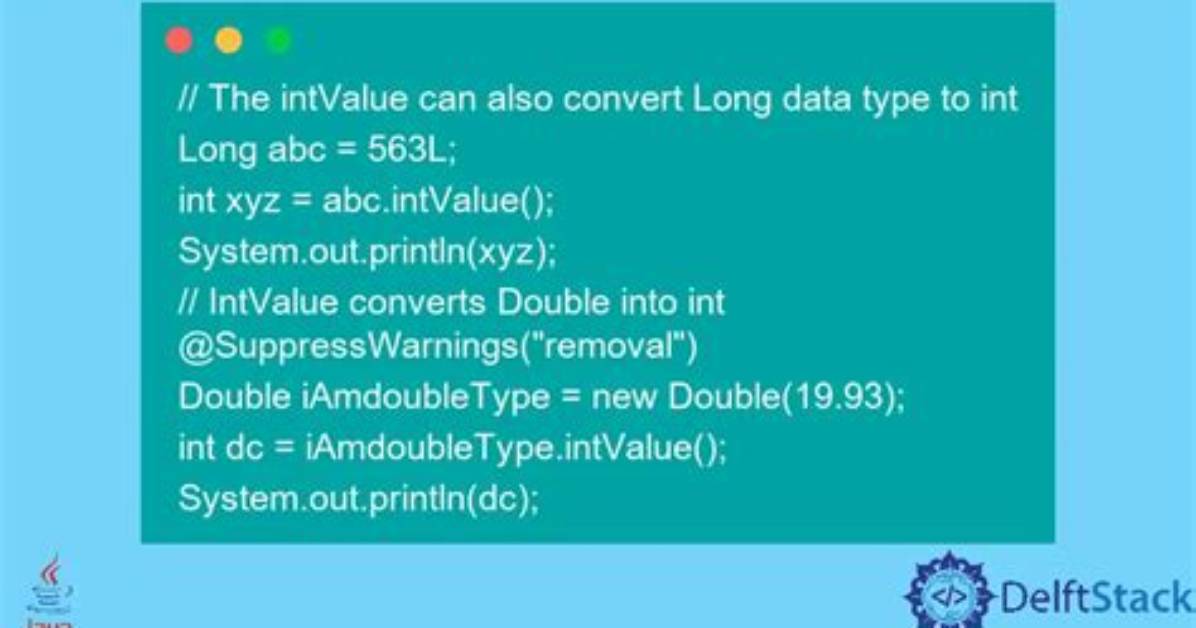 What Is. intValue() in Java?