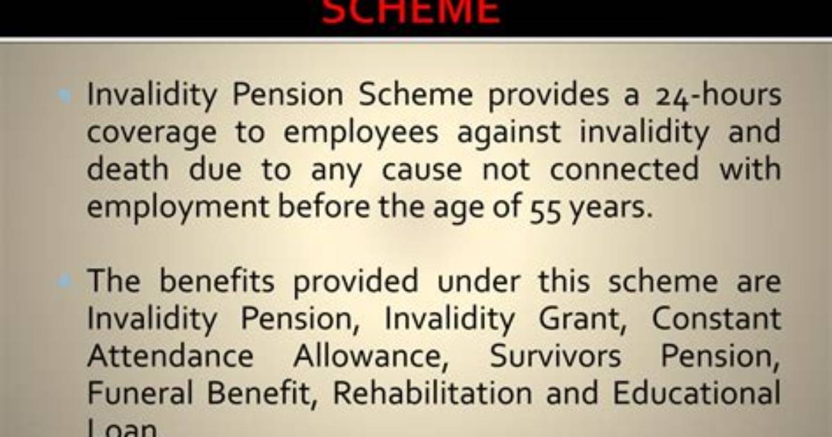 What Is Invalidity Pension Scheme?