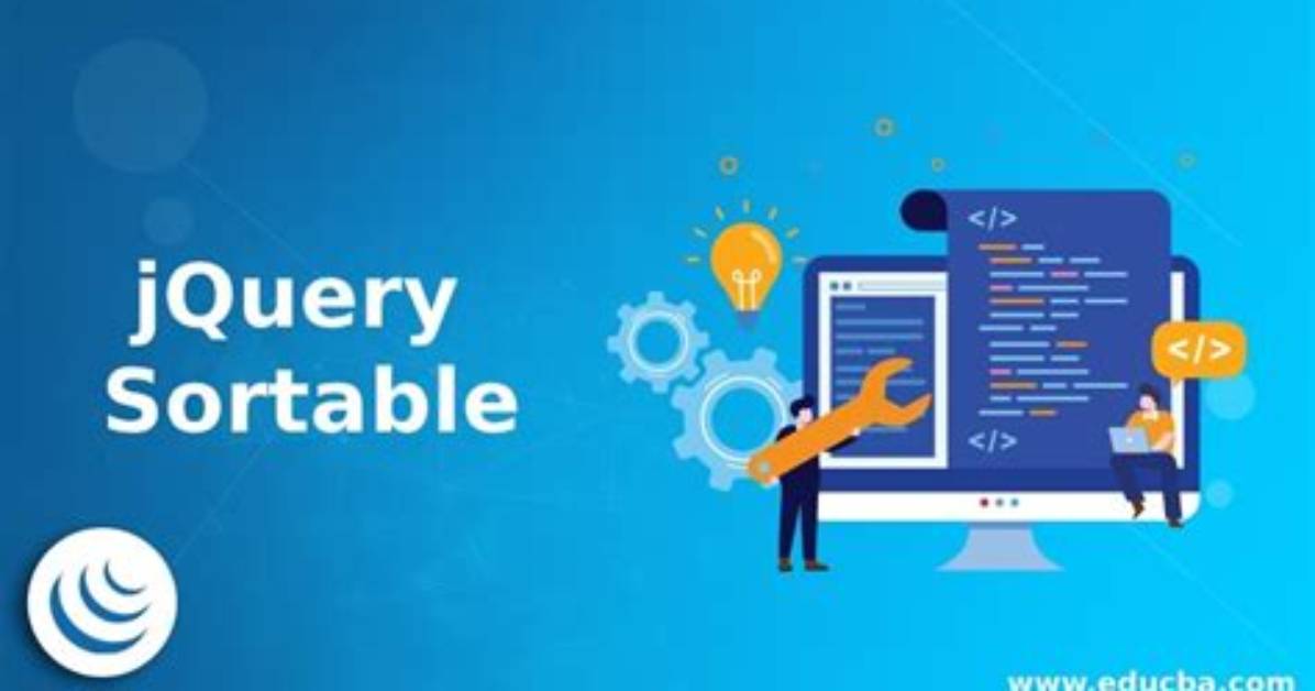 What Is Jquery Sortable?