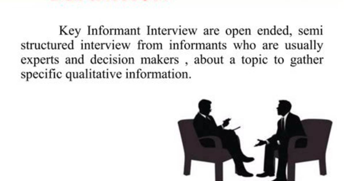What Is Key Informant Interview?