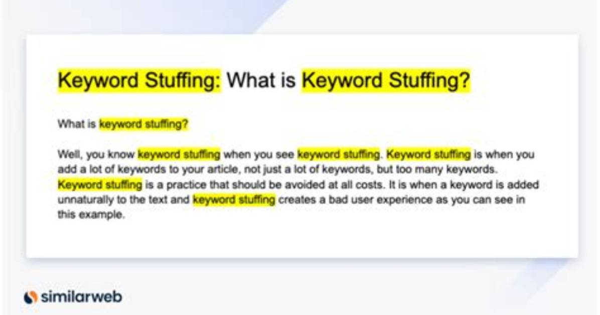 What Is Keyword Stuffing?