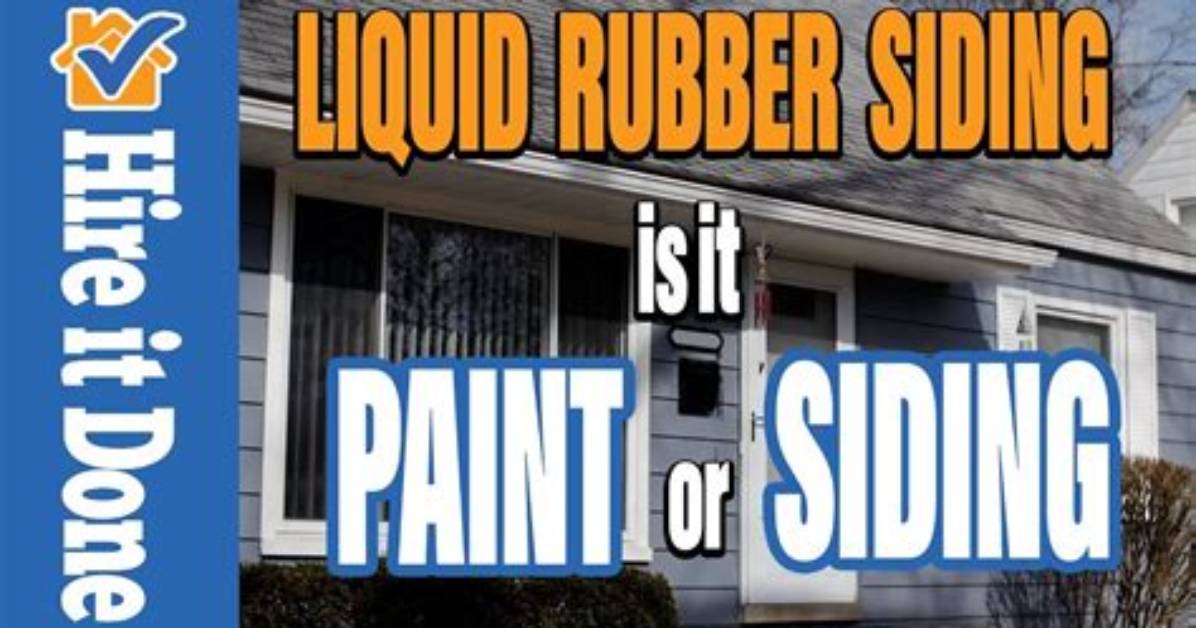 What Is Liquid Spray on Siding