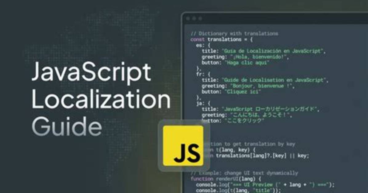 What Is Localization Javascript