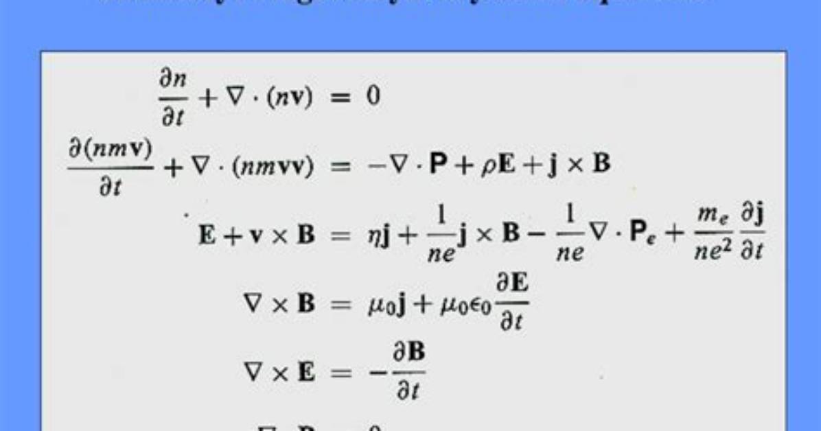 What Is Magnetohydrodynamics Equations?
