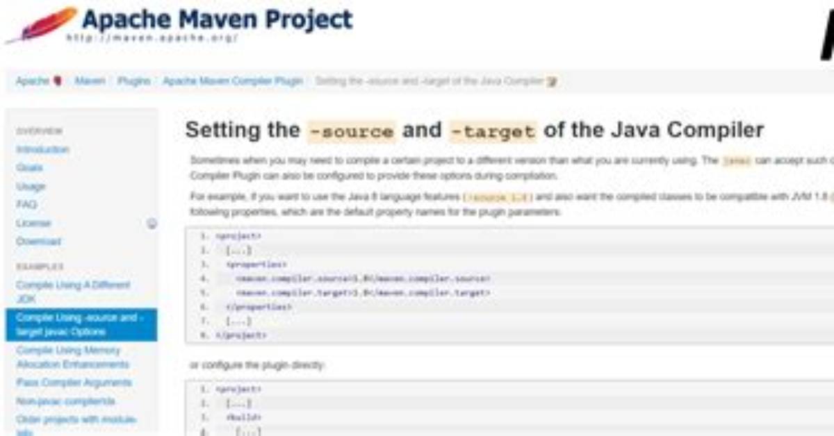 What Is Maven Compiler Source