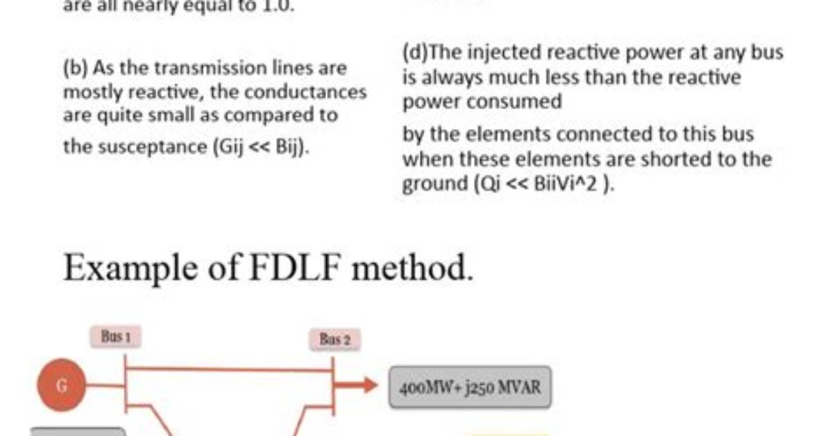 What Is Meant by Decoupled Load Flow Methods?
