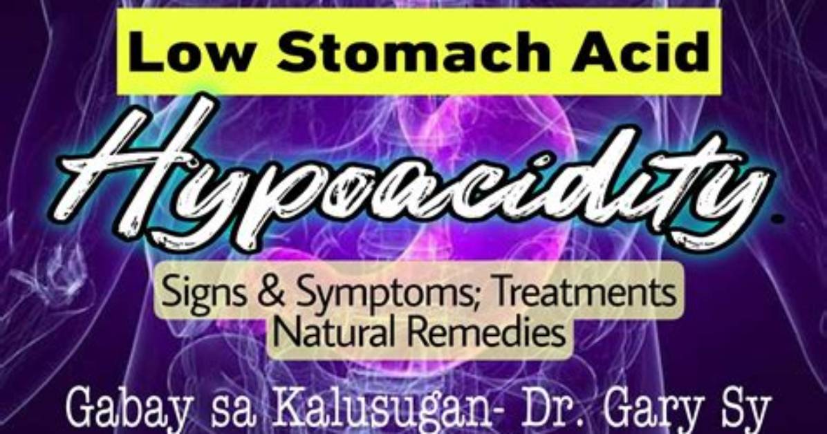 What Is Meant by Hypoacidity?