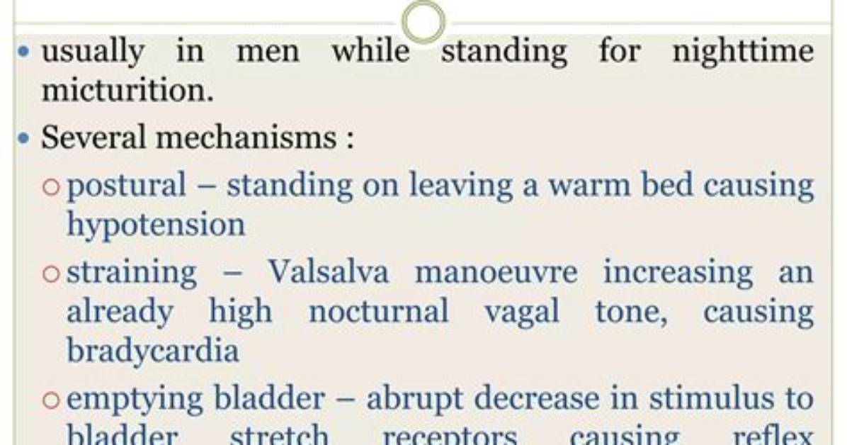 What Is Micturition Syncope