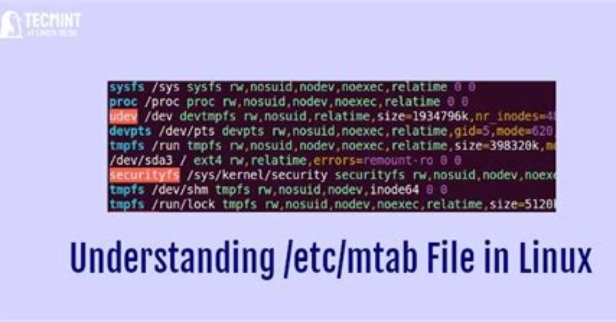 What Is Mtab in Linux?