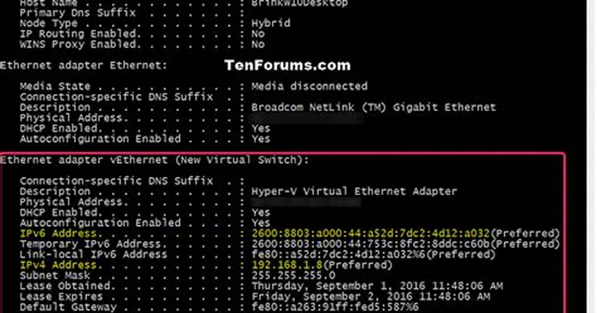 What Is My Ip from Command Line