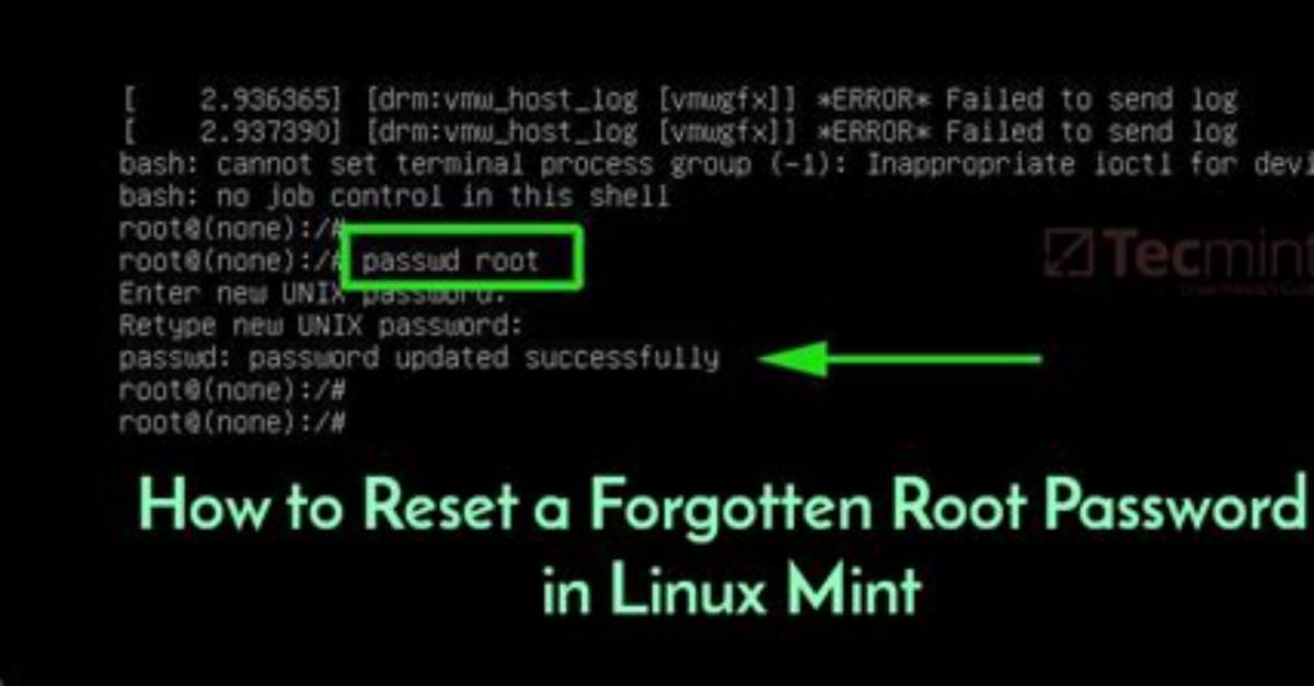 What Is My Root Password Linux Mint?