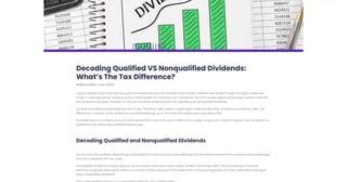 What Is Nonqualified Dividends?