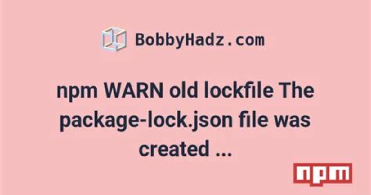 What Is Npm Lock File
