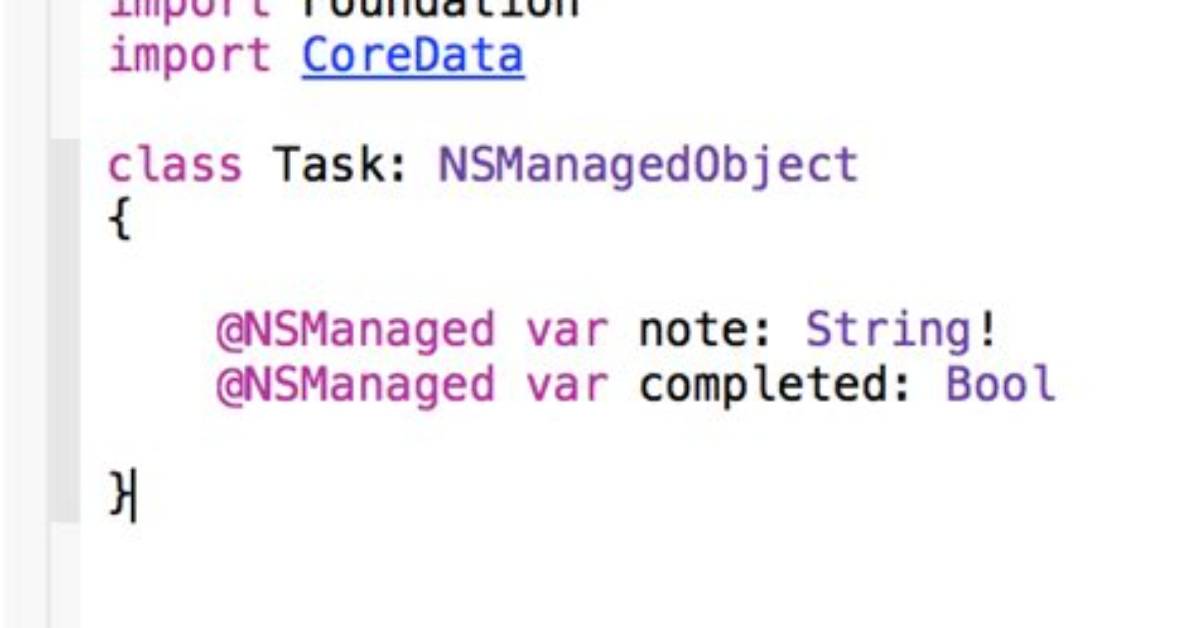 What Is Nsmanagedobject in Swift?