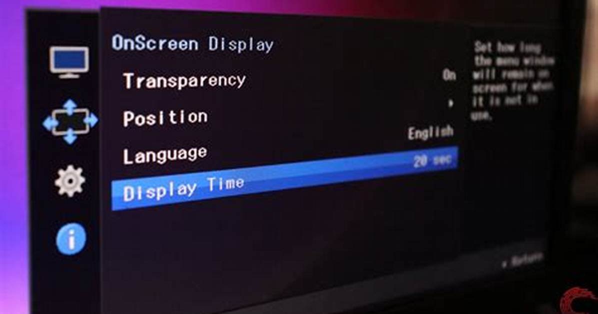 What Is Osd Timeout?