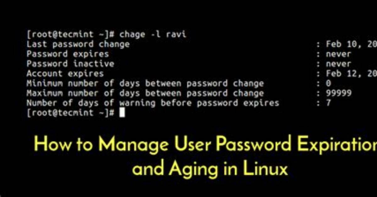 What Is Password Aging in Linux?