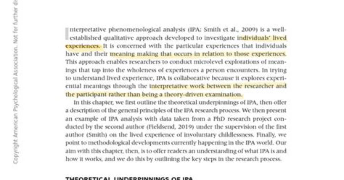What Is Phenomenological Analysis?