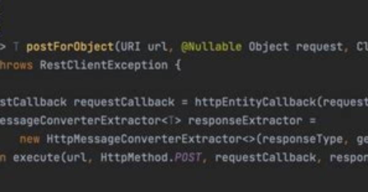 What Is postForObject