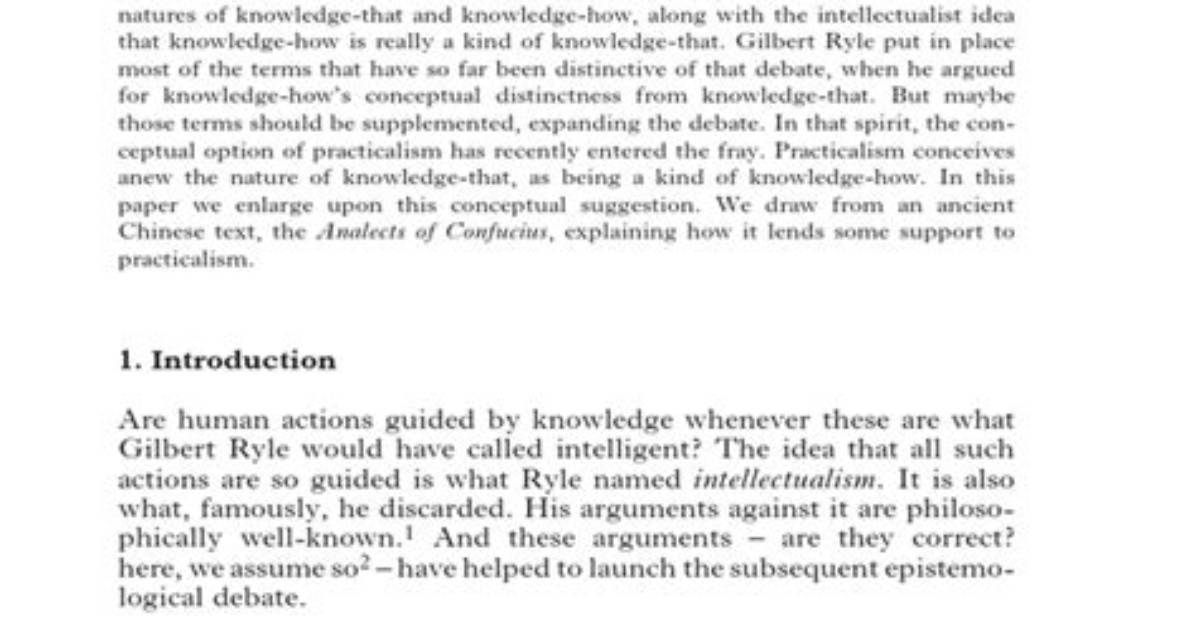What Is Practicalism in Philosophy?