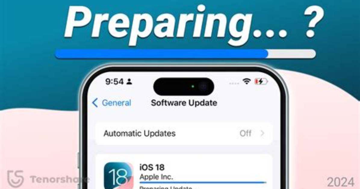 What Is Preparing Update in iOS?