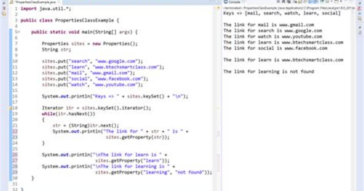 What Is Property Class Java