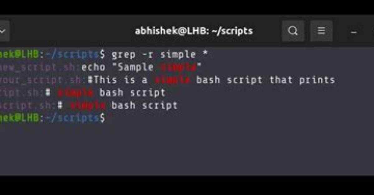What Is Recursive Search Linux?