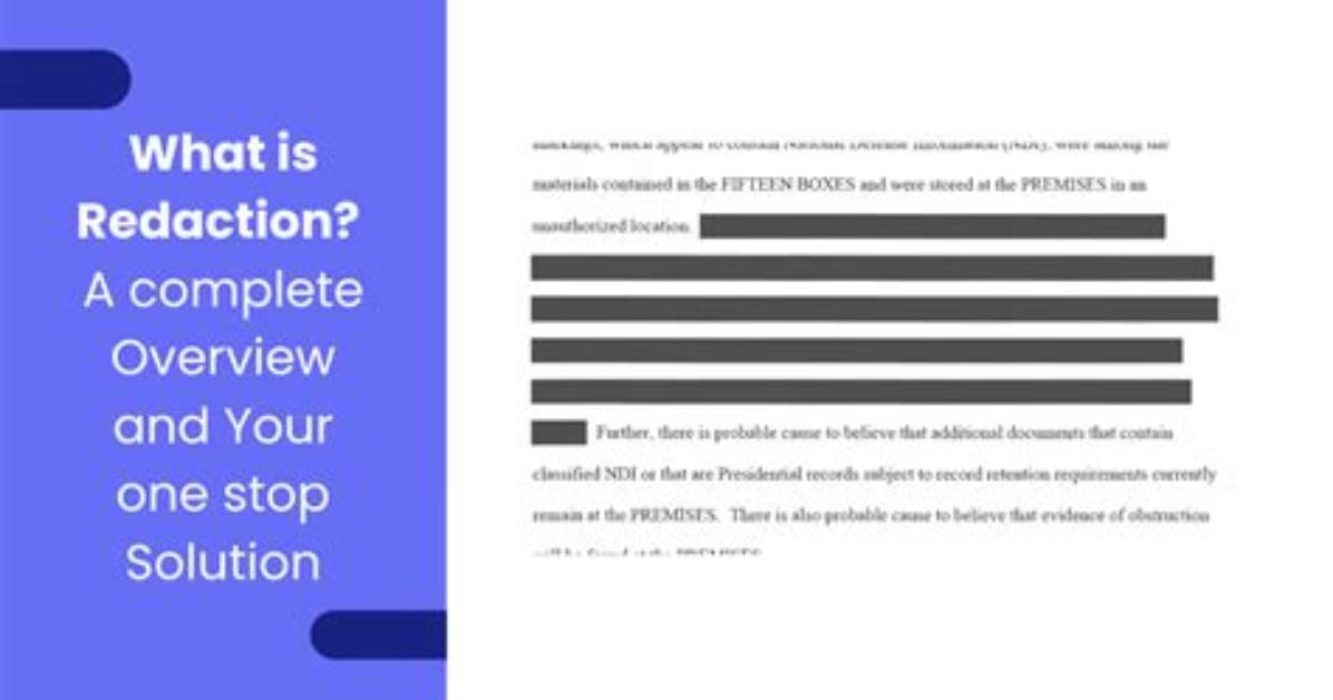 What Is Redaction Software?