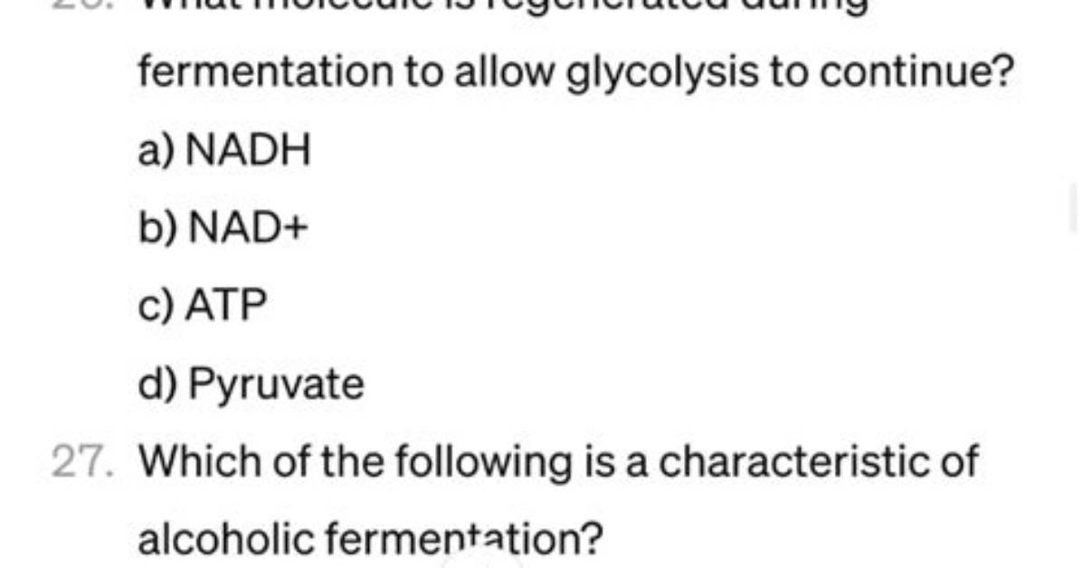 What Is Regenerated During Fermentation?