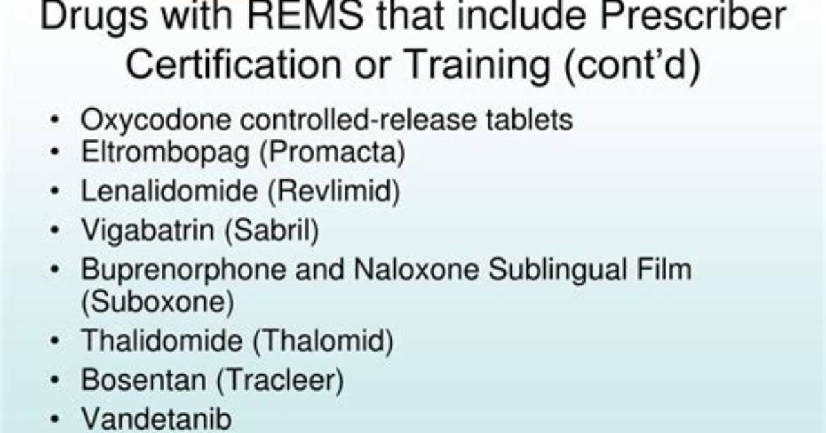 What Is Rems Certification