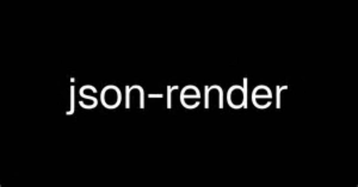 What Is Render Json