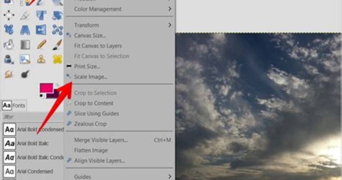 What Is Scale Tool in Gimp?