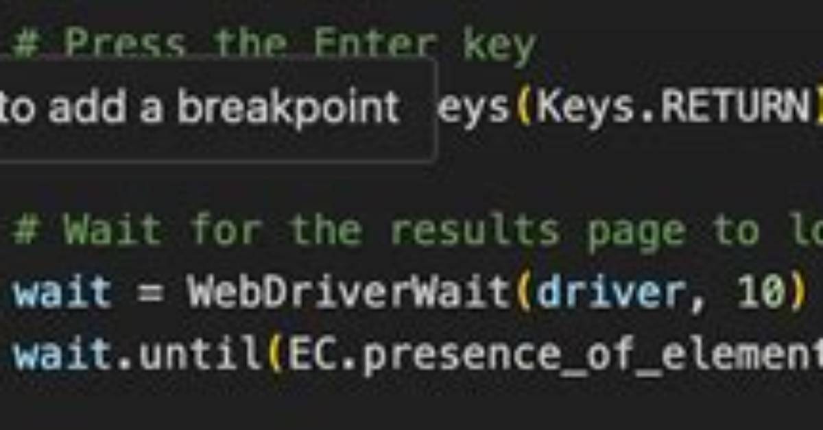 What Is Selenium Breakpoint