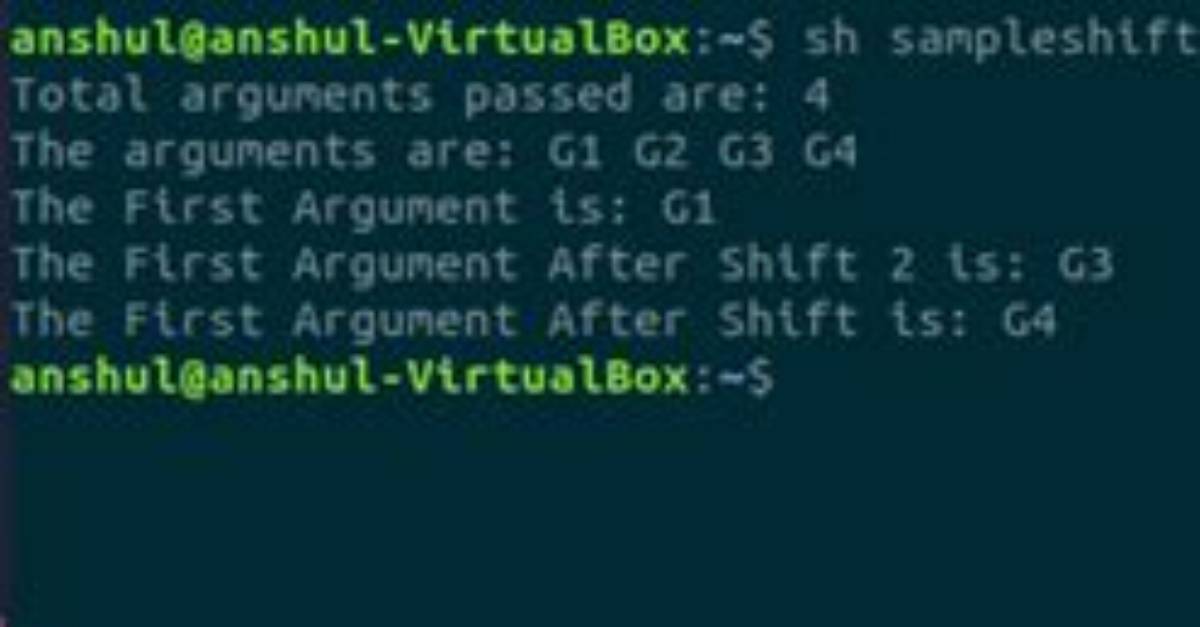 What Is Shift Command in Linux?