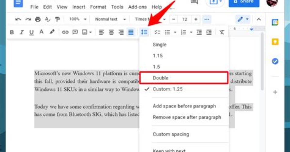What Is Single Spaced in Google Docs?