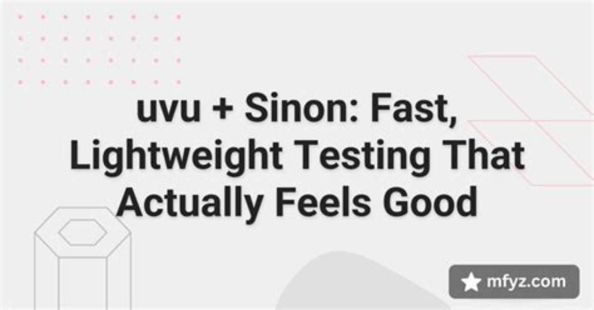 What Is Sinon Testing