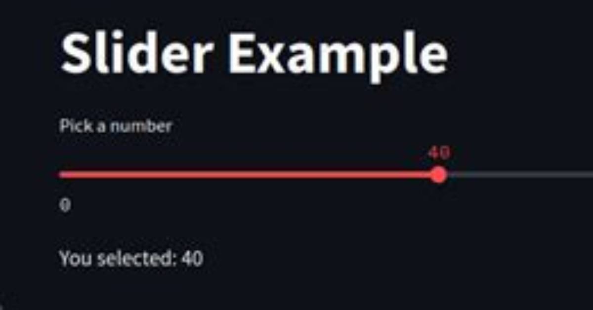 What Is Slider Function