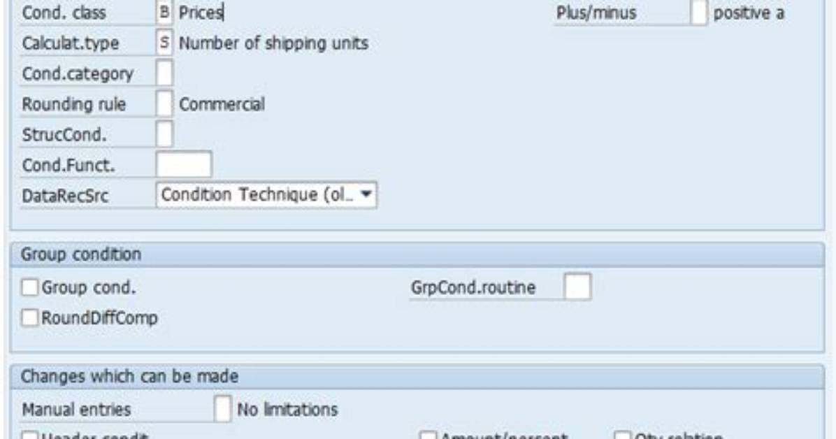 What Is Statistical Condition Type in Sap Sd?
