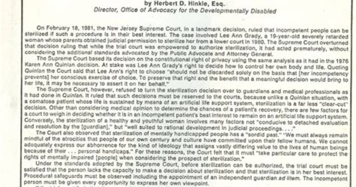 What Is Sterilization Law