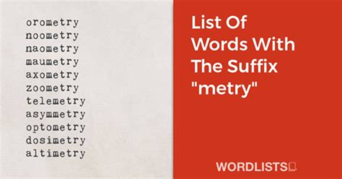 What Is Suffix Metry