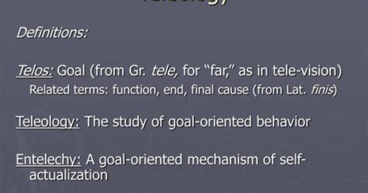 What Is Teleology Evolution?