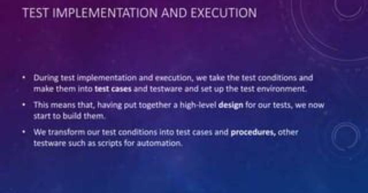 What Is Test Implementation and Execution