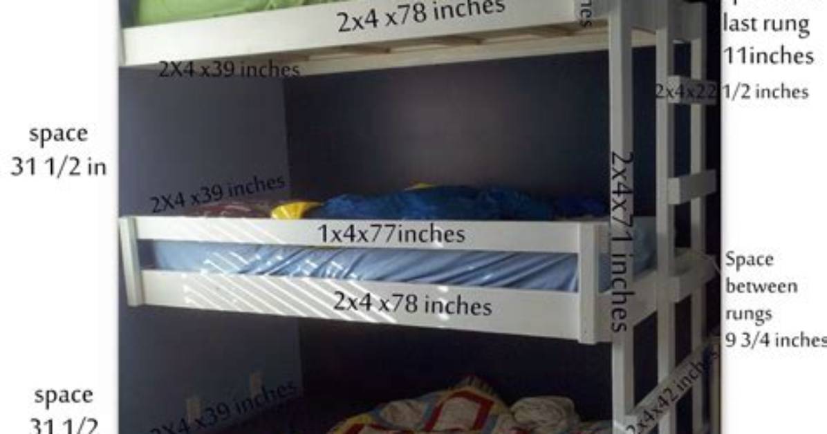 What Is the Average Space Between Bunk Beds?