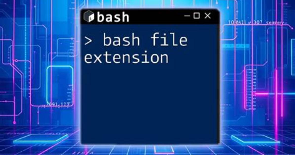 What Is the Bash File Extension?
